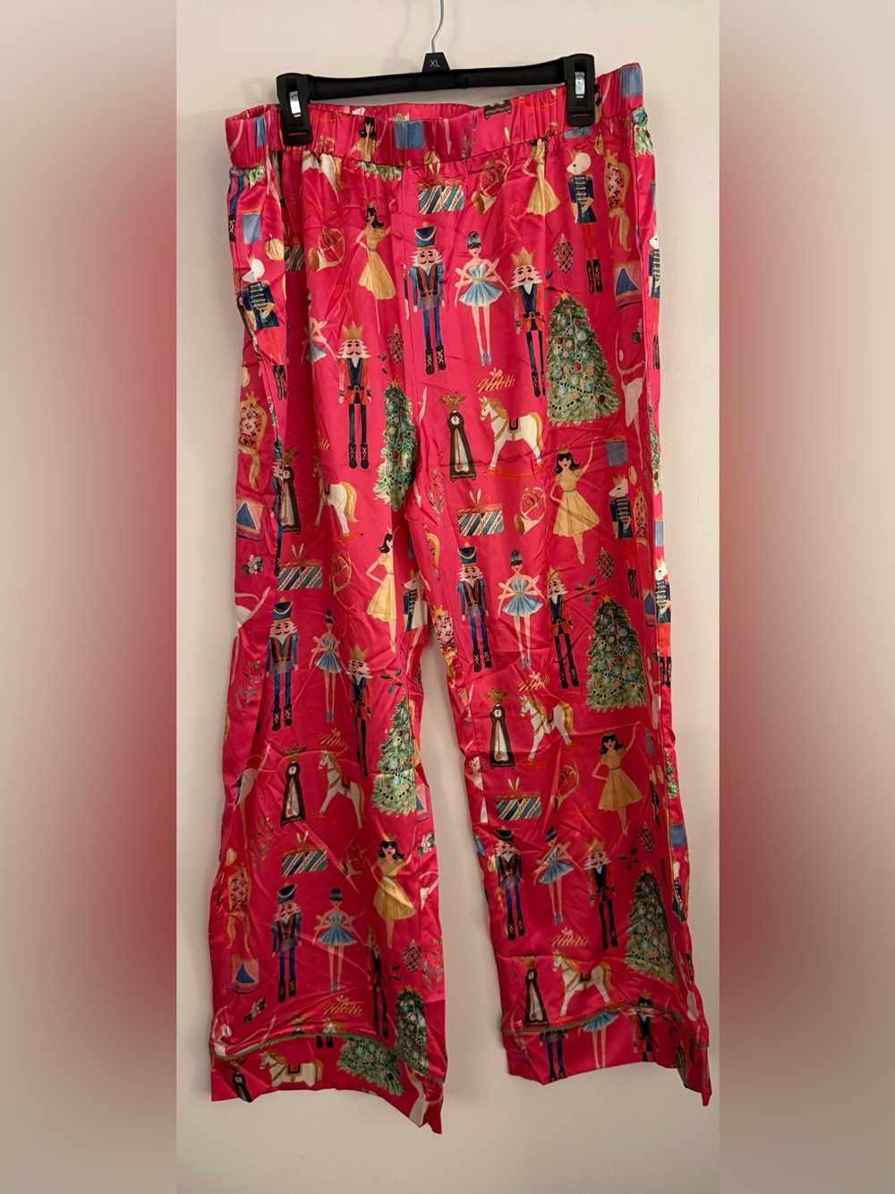 Women's Satin Nutcracker Holiday Pajama Set - Picture 5 of 8